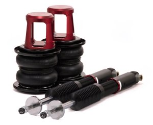 BMW 1 Series Coilover Suspension Kit - Rear - Air Lift - Air Lift Performance 78610 - Bright red anodized aluminum - `07-`14